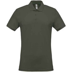 Kariban Mens Pique Polo Shirt / Dark Khaki